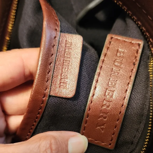 Burberry Bridle Dutton House Check Canvas and Leather Hobo - Picture 14 of 16